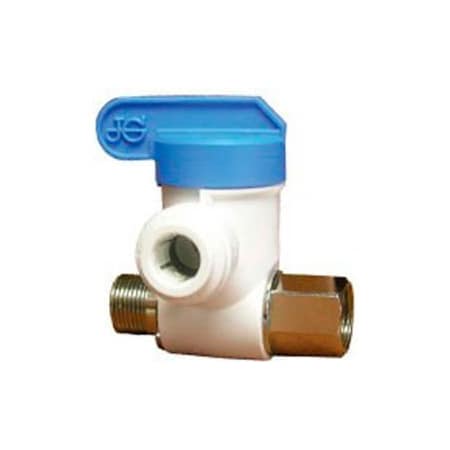 Reliance Worldwide John Guest 3/8'' Polypropylene Angle Stop Push-Fit Adapter Valve ASVPP2LF